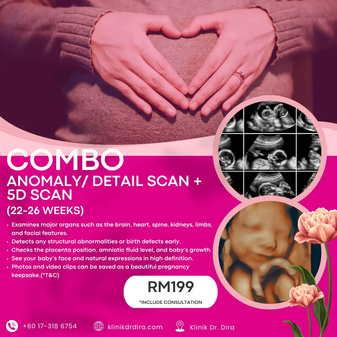 Klinik Dr Dira Semenyih Ultrasound combo Scan baby