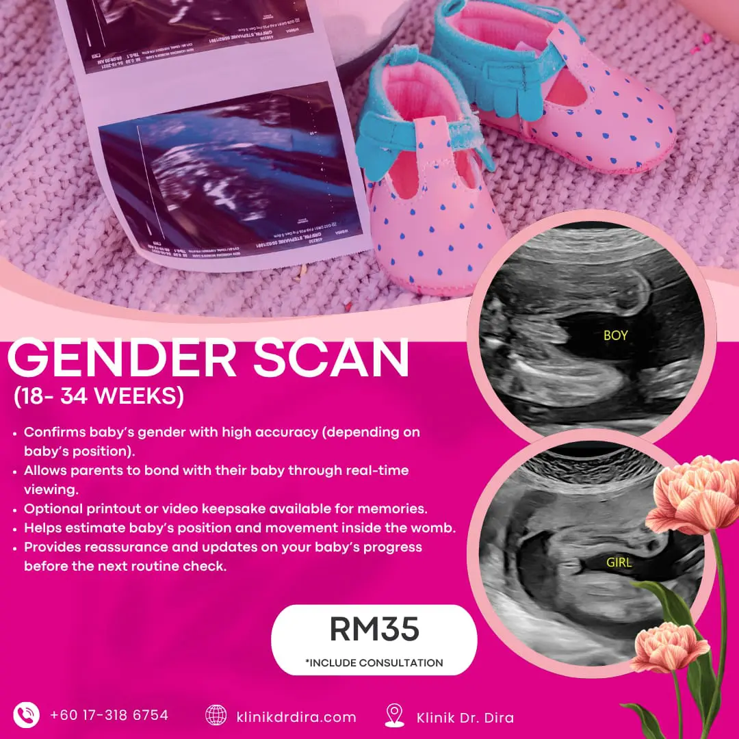 Klinik Dr Dira Semenyih Ultrasound gender Scan baby